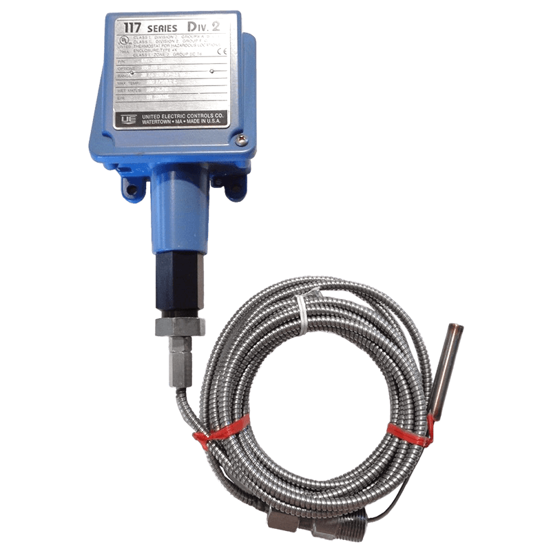 United Electric Temperature Switch, 117 Series Type E117 Models 2BSA to 8BS